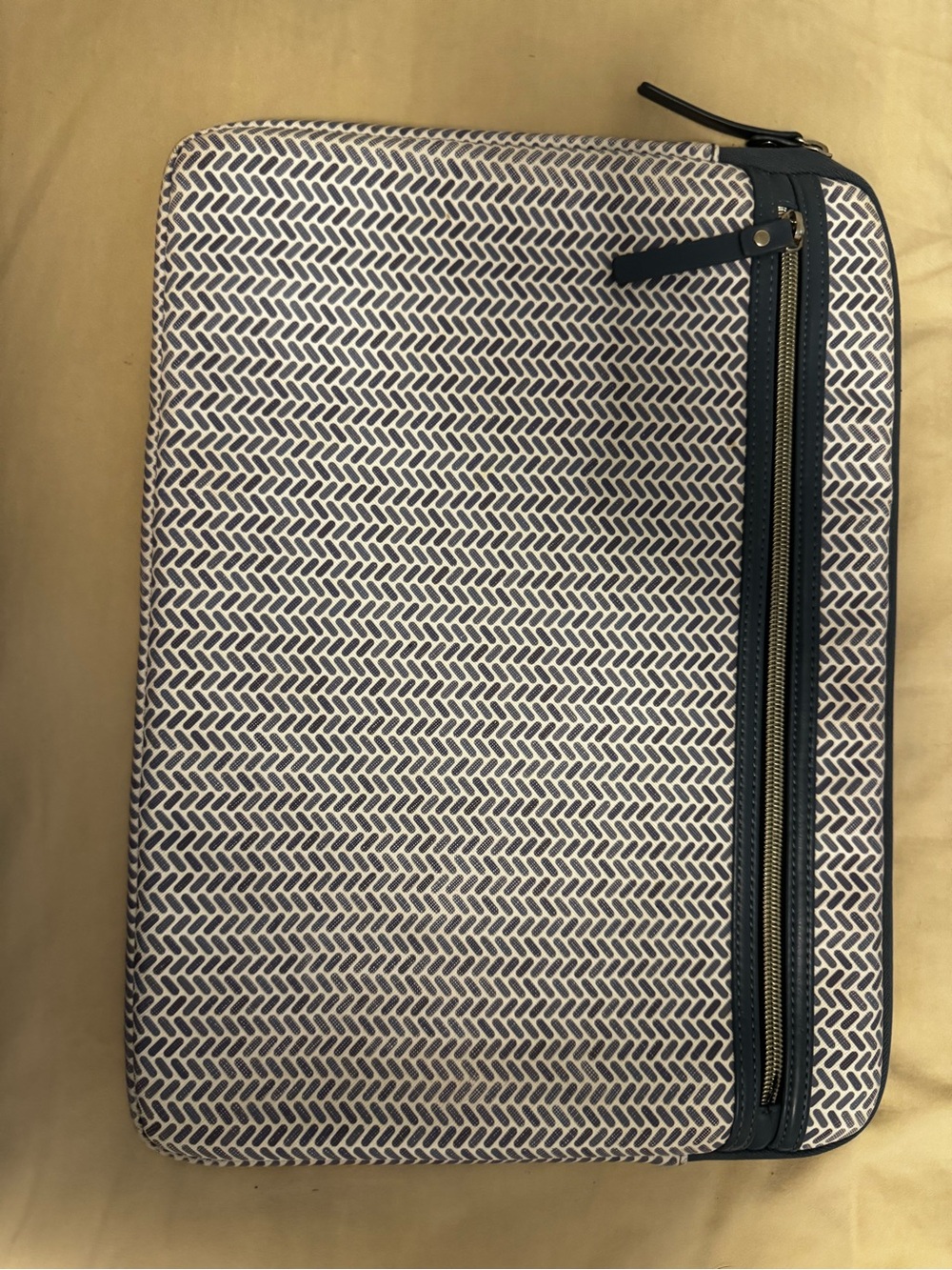 Navy and White laptop case